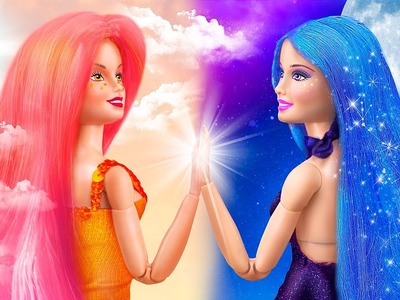 Dzienna kontra  Nocna Dziewczyna! 10 Pomysłów DIY dla Barbie