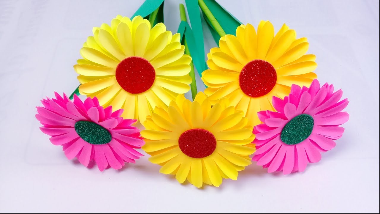 How to make paper flower | DIY paper flower | kagojer ful banano | কাগজের ফুল | kagoje full