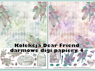 Kolekcja "Dear Friend" - darmowe papiery numer 4