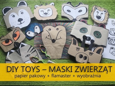 LEŚNE ZWIERZĘTA – ŁATWE DIY MASKI z torby. papieru pakowego_NoStressArt.cz, #StayHome