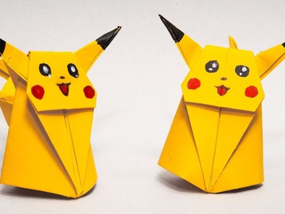 Оригами Покемон  Пикачу | Origami Pikachu Pokemon | Paper Folding | Papier Falten | Paper Craft