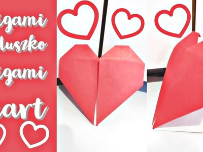 Origami serduszko. Prezent na Walentynki. Origami heart. Valentine's day gift ❤️