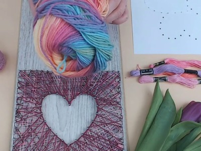✂ String Art podstawy - jak zrobić obraz z nici?
