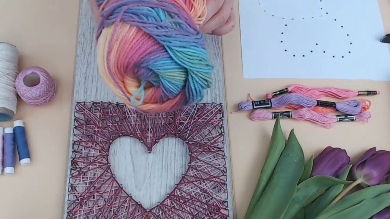 ✂ String Art podstawy - jak zrobić obraz z nici?