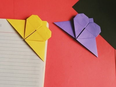 DIY Origami Heart BookMark.paper Bookmark Corner