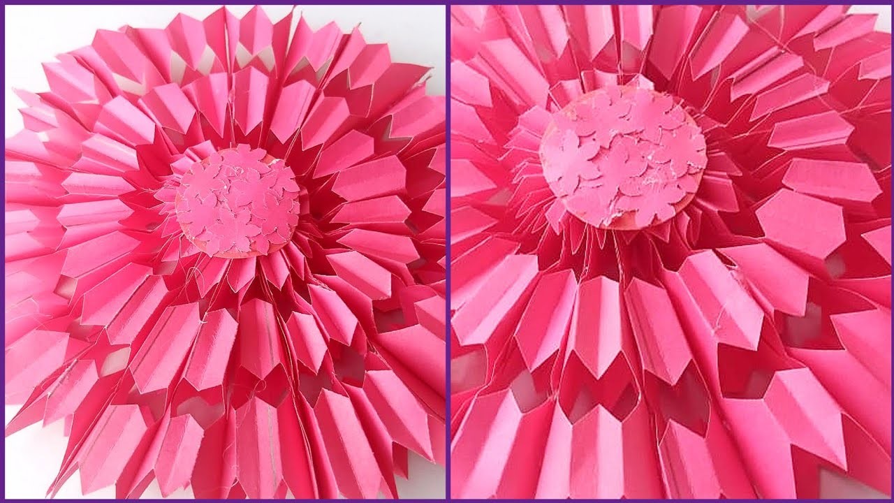 DIY Paper Flower Making Tutorial. Simple DIY Paper Flower Easy