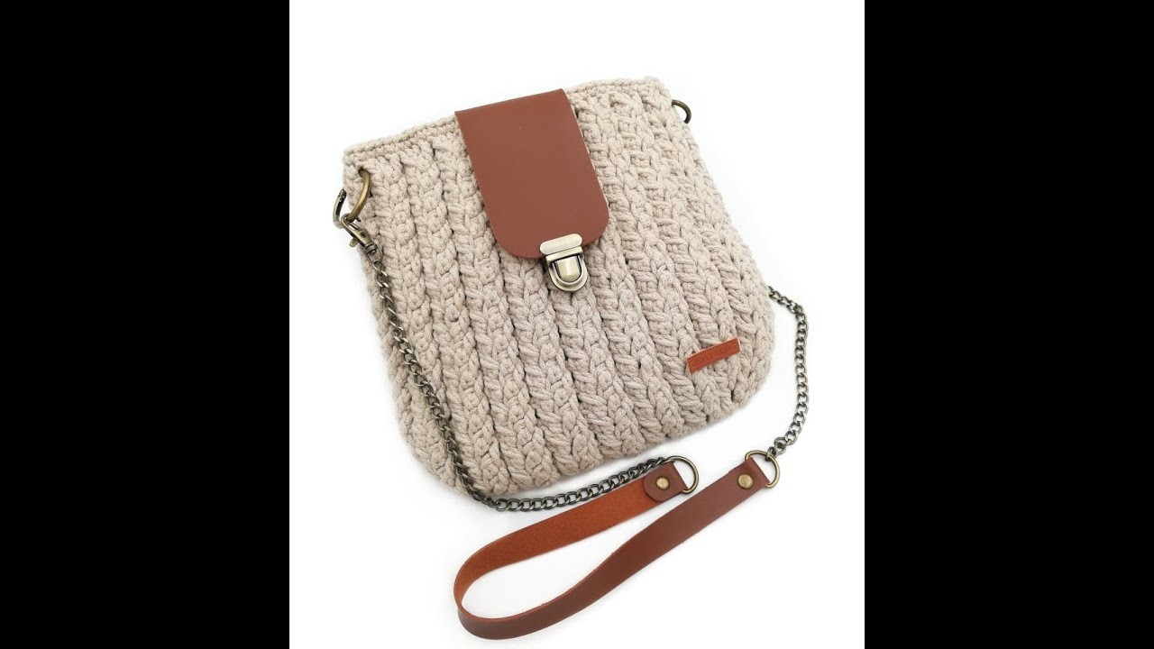 Szydełkowana torebka TULIP, jak zrobić. Crochet bag pattern free.