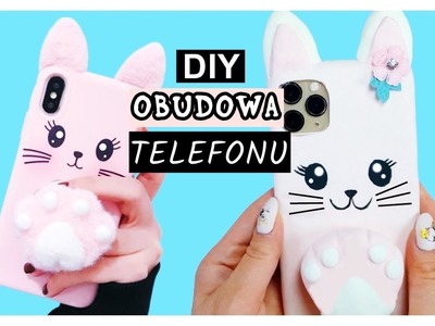 DIY – Jak zrobić od zera domową obudowę telefonu – obudowa telefonu z różowym kotem