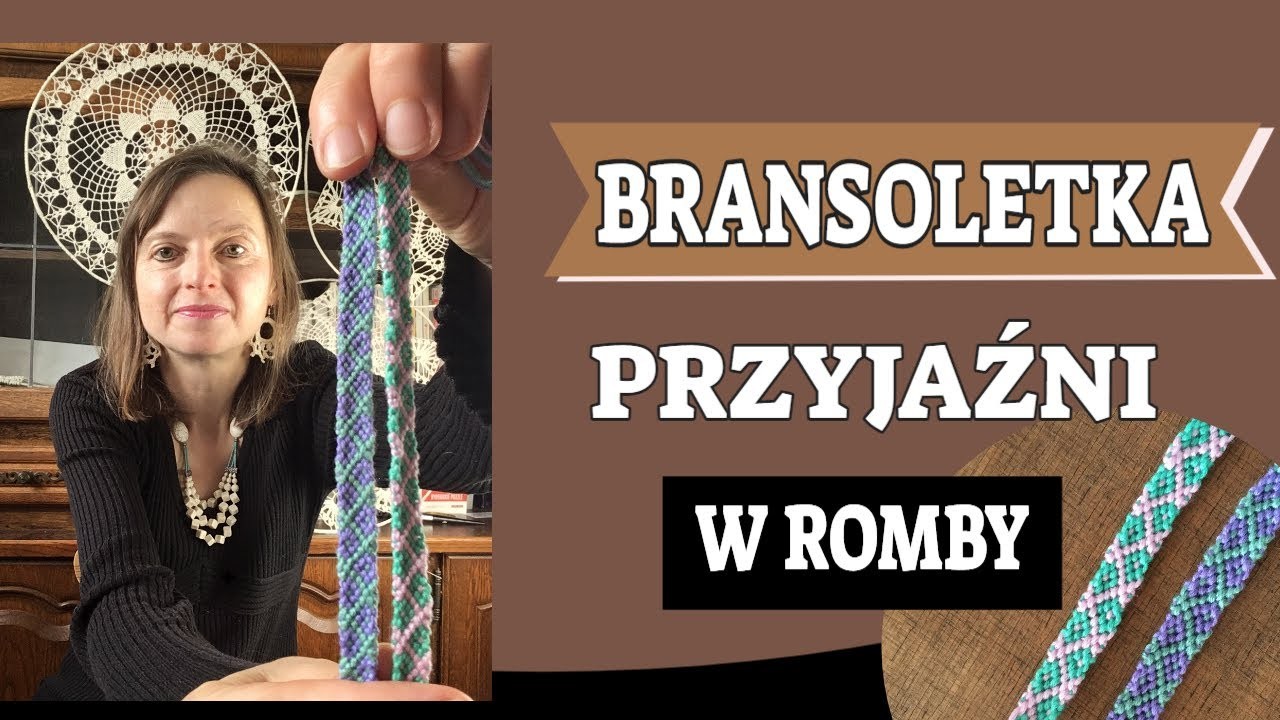 BRANSOLETKA PRZYJAZNI W ROMBY