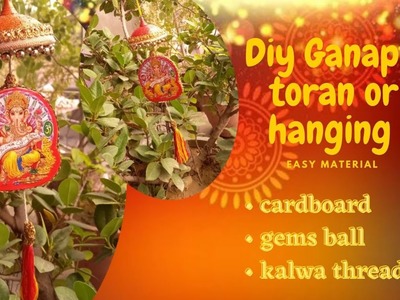 Diy Ganpati toran or hanging | diwali deco | #diwalideco #diwalicrafts