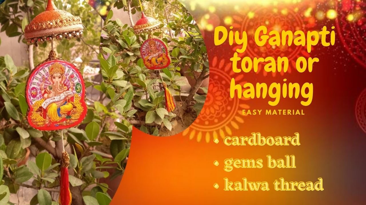 Diy Ganpati toran or hanging | diwali deco | #diwalideco #diwalicrafts