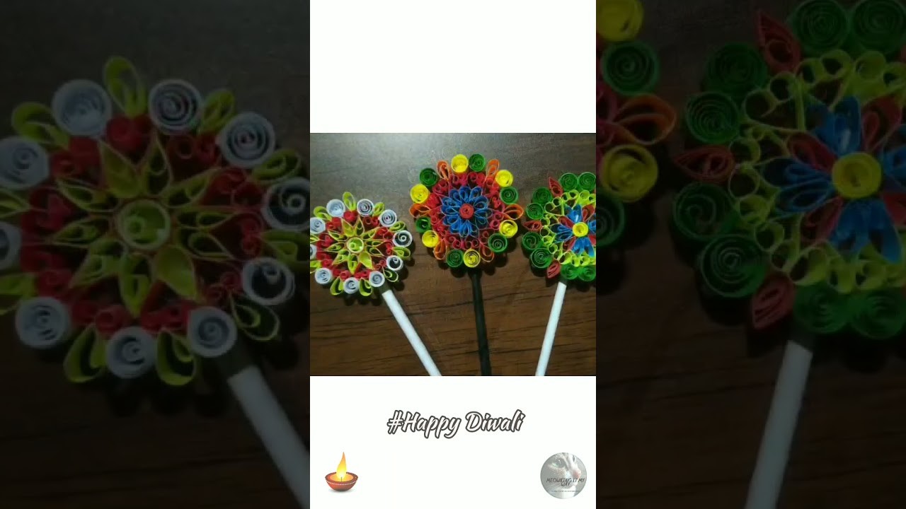 Happy Diwali || Paper Fireworks #diwali #ytshorts #diwalispecial #diwali2021 #diwalidecoration #diy