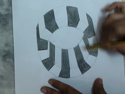 3D trick art on paper