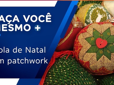Bola de Natal em patchwork por Roberta Menna