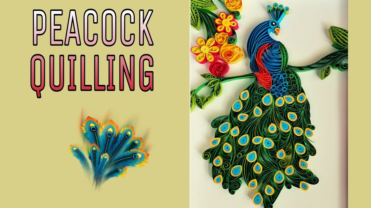 Quilling Peacock | Paper Quilling Painting | Paper Quilling Crafts
