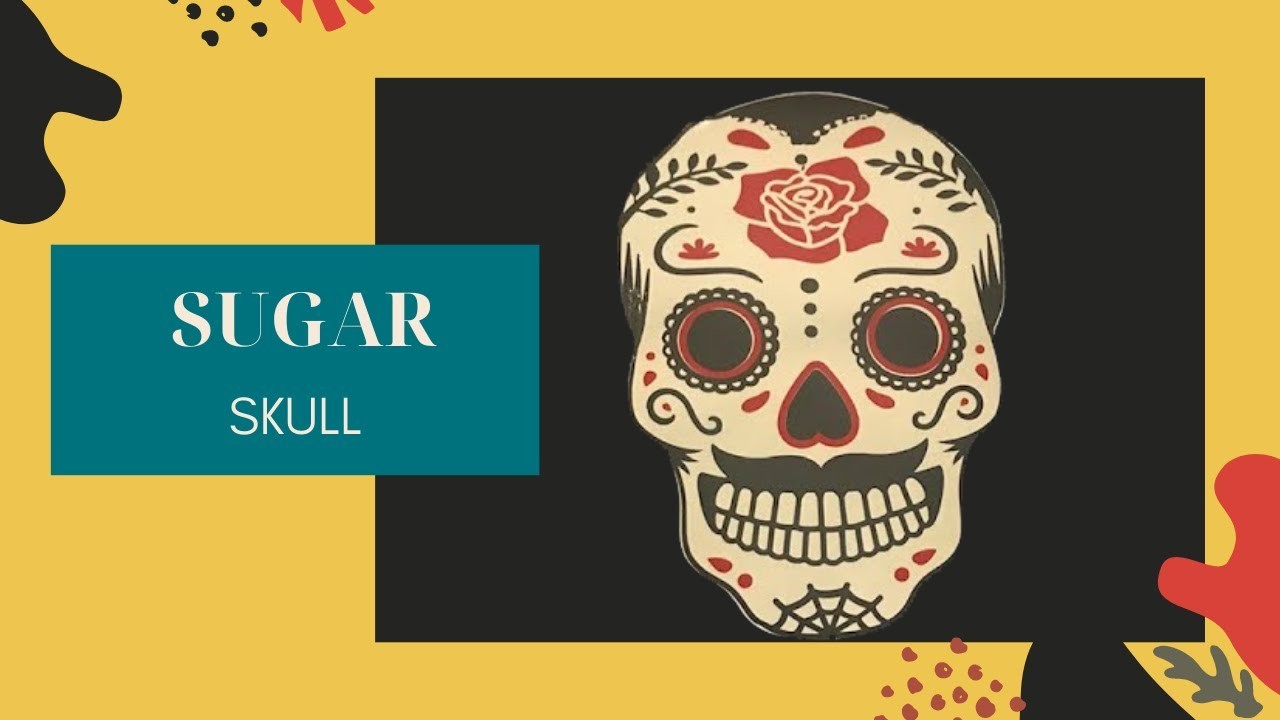 Sugar Skull - How To make A Mask and a T-Shirt using Iron-On and Vinyl.