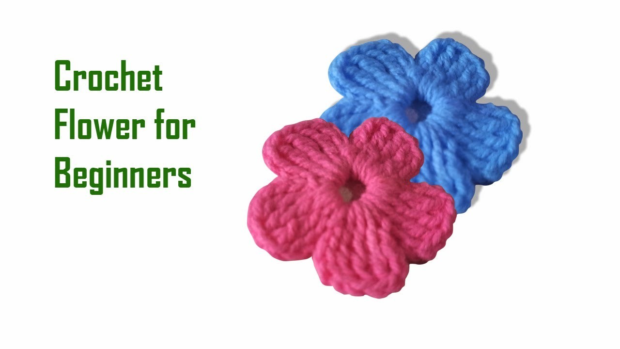 কুশিকাটার ফুল. Easy Crochet Flower।। How to Crochet Flower for Beginners.