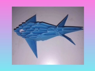 3D origami fish ????????. ඔරිගාමි මාලු ????????