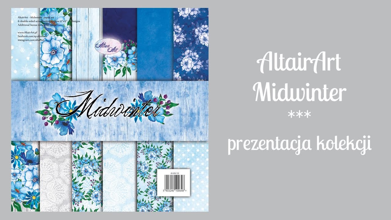 AltairArt Midwinter prezentacja kolekcji #altairart #cardmaking