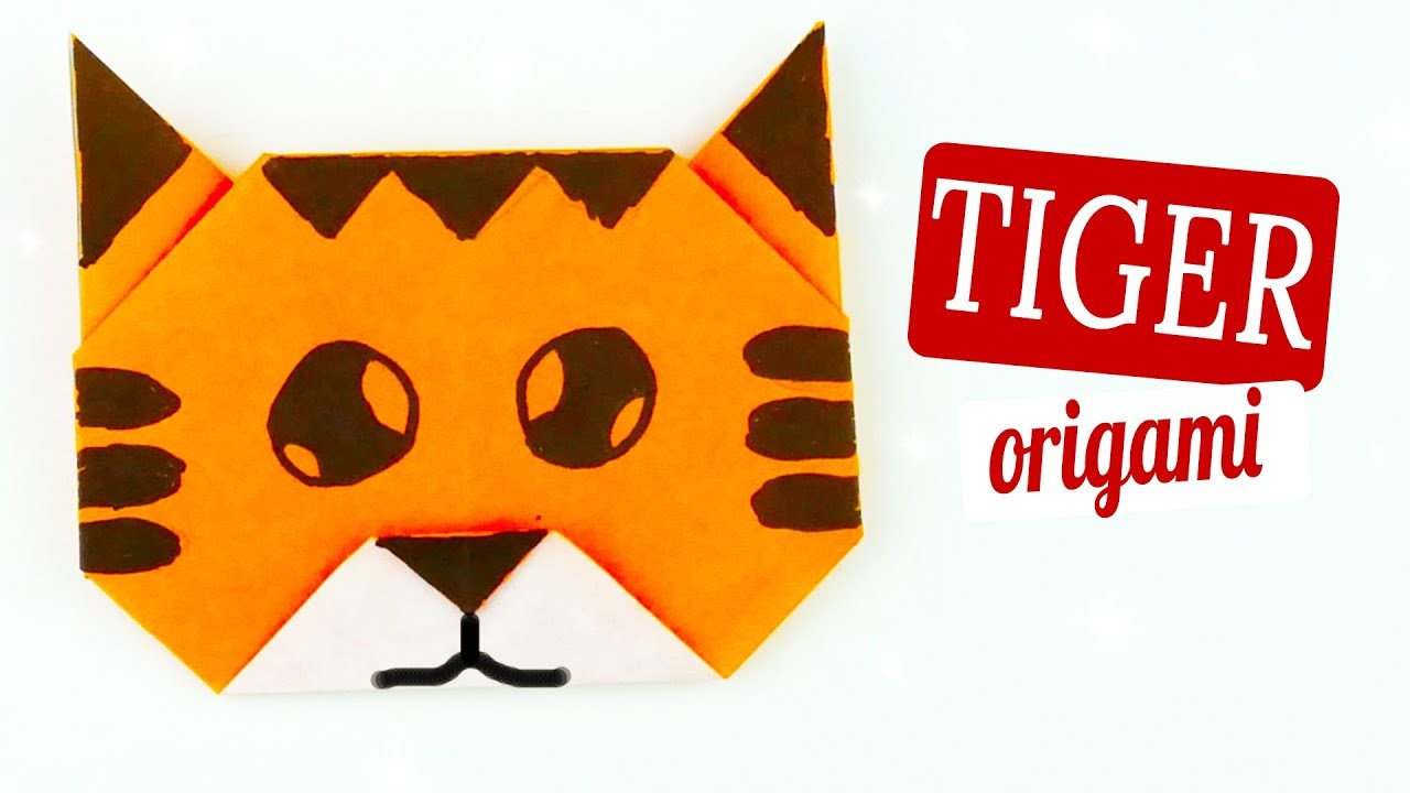 How to make a paper tiger for a Year of the Tiger - 2022 Chinese Zodiac [Origami]