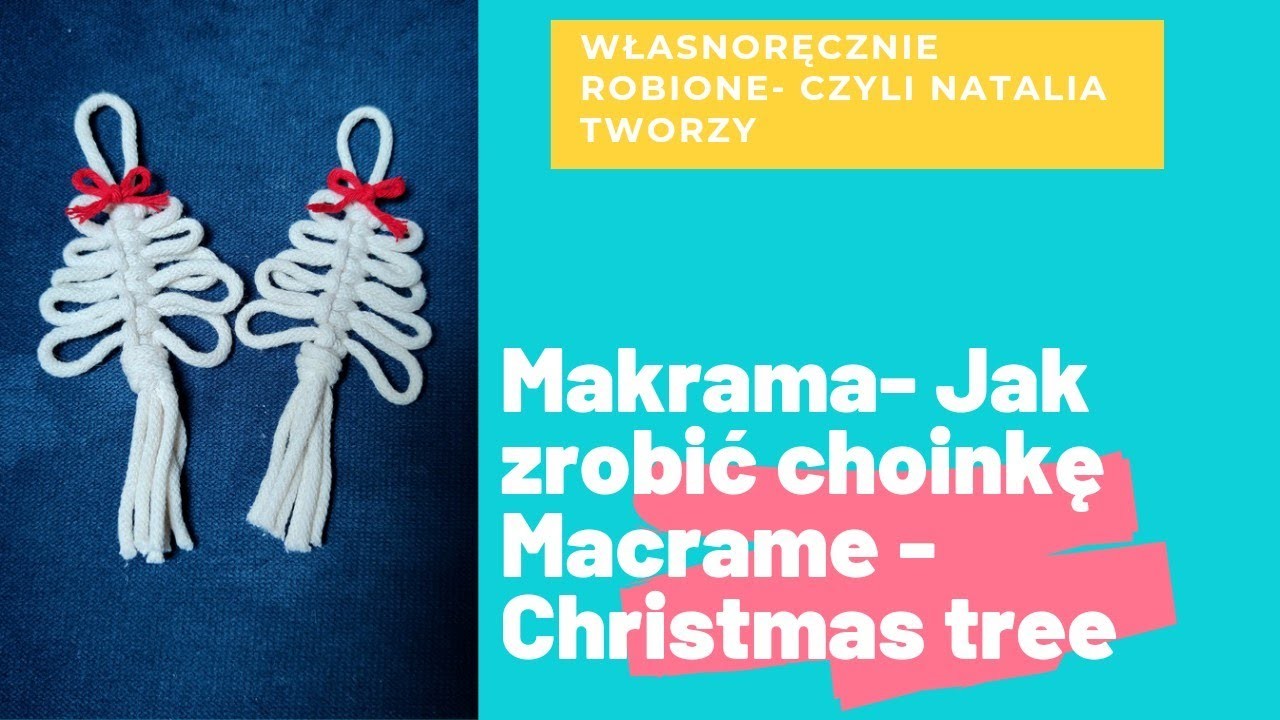 Makrama. macrame - jak zrobić choinkę. christmas tree