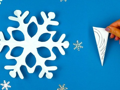 How to make a paper snowflake for Xmas [Paper cutting]