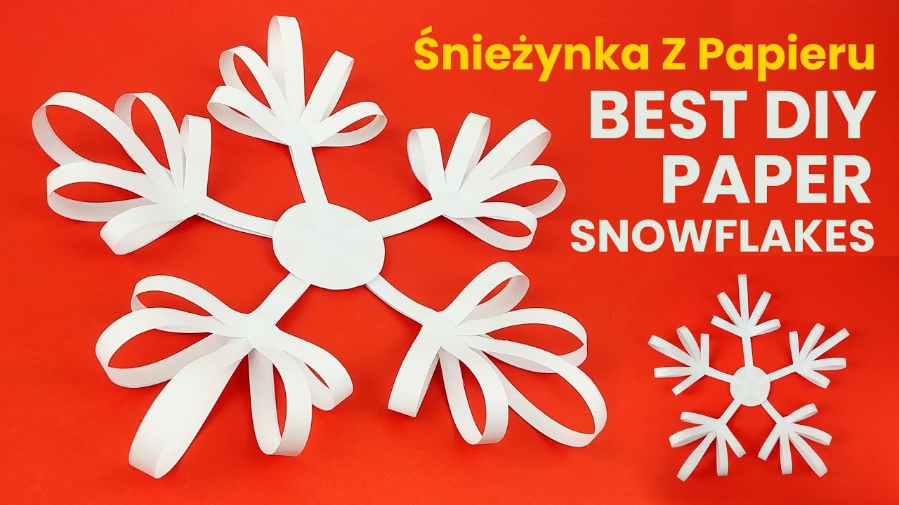 ŚNIEŻYNKA Z PAPIERU - PŁATEK ŚNIEGU DIY - ŚNIEŻKA Z PAPIERU - How To Make Best paper Snowflakes❄❄❄