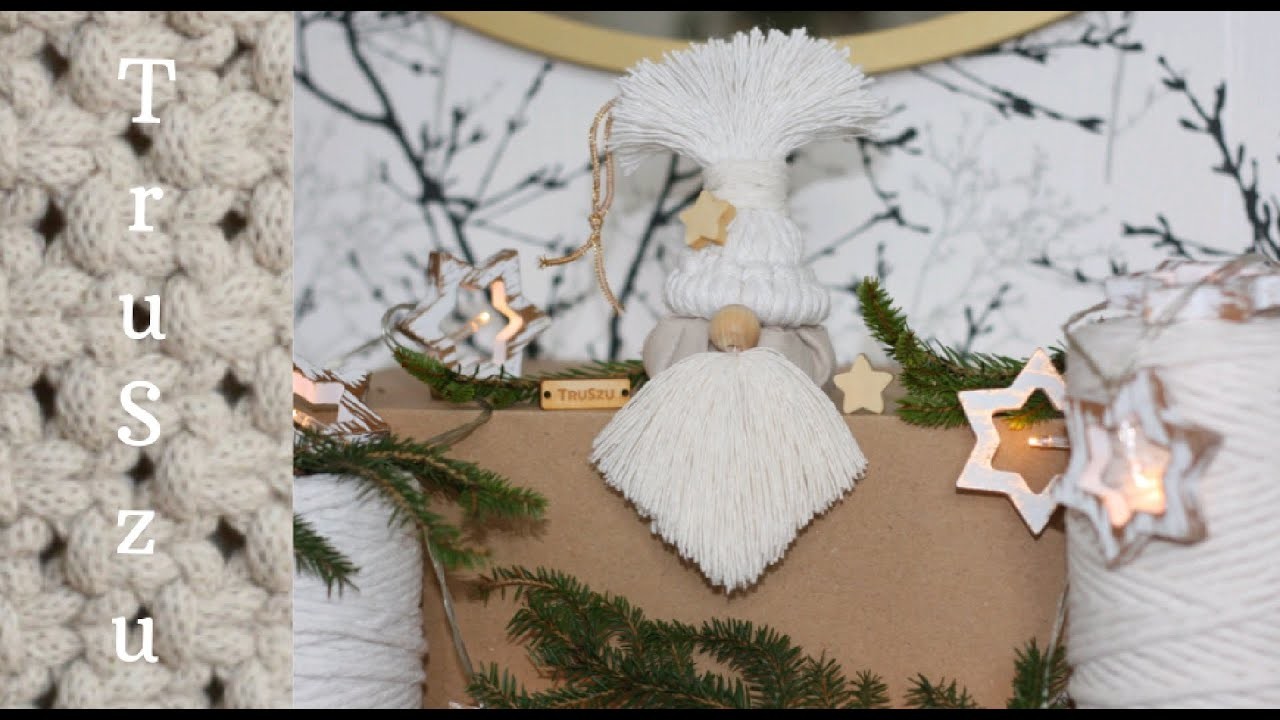 Santa Claus MACRAME DIY Christmas decoration. ŚWIĘTY MIKOŁAJ ozdoba świąteczna  MAKRAMA
