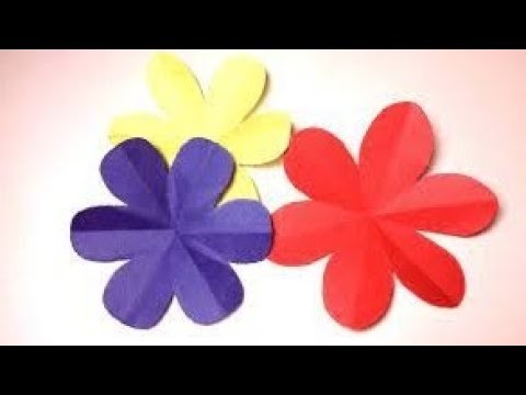 Paper flower paper diye ful banano   DAY,