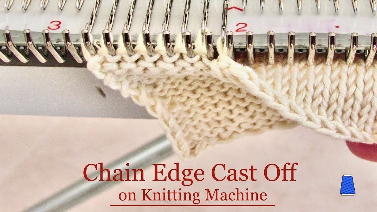 Chain Edge Cast Off on a Knitting Machine |  Zamykanie oczek na maszynie dziewiarskiej