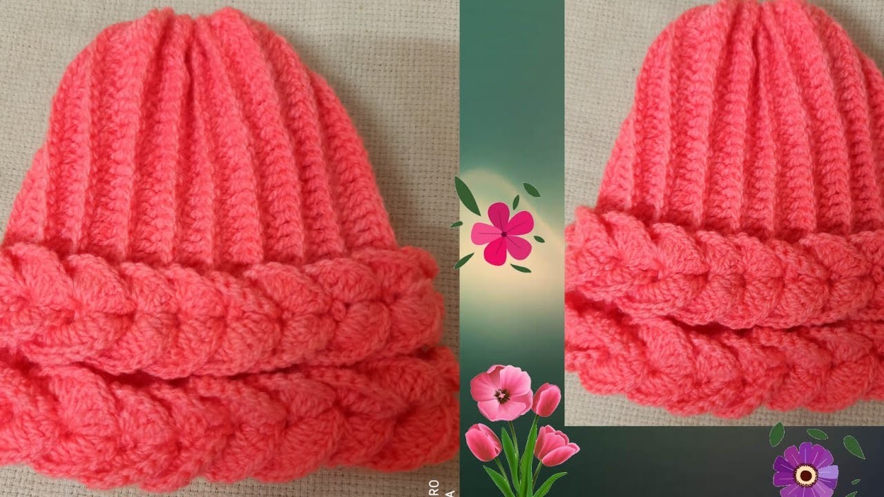 Easy and fast crochet hat, crochet topi, आसान क्रोशिया टोपी????????
