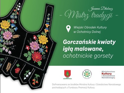 Gorczańskie kwiaty igłą malowane