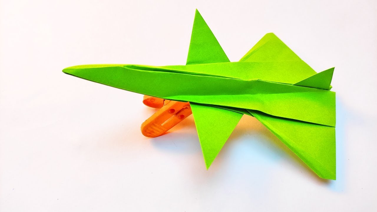 Best origami paper jet easy | Paper Plane | Origami fighter plane easy | origami plane