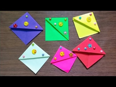 How To Make Bookmark | Easy Origami Bookmark Corner | Bookmark With Paper | School Craft | DIY |