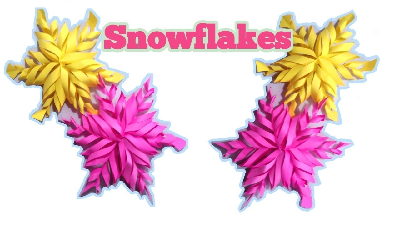 Snowflakes origami easy