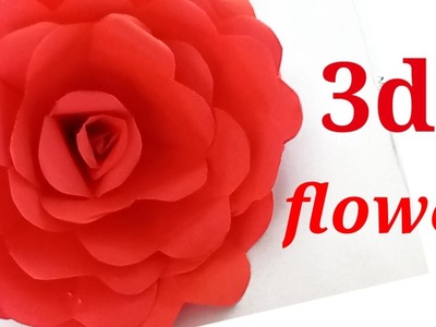 Easy Paper flower 3d