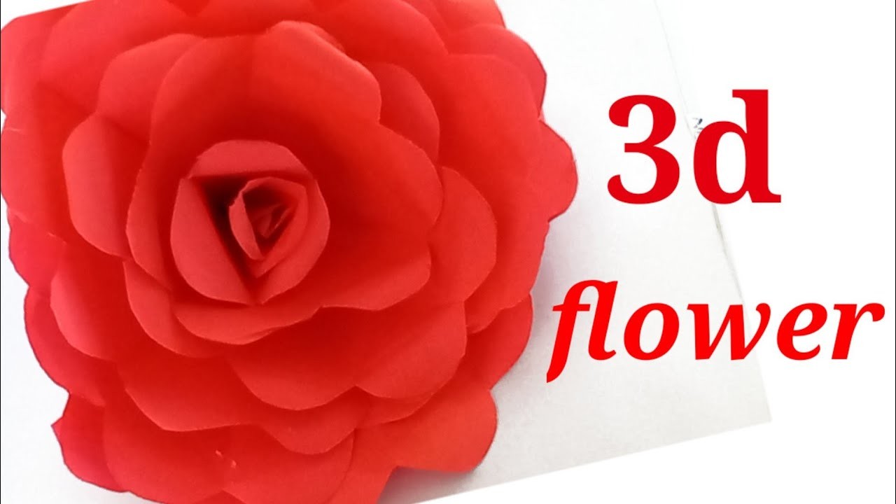 Easy Paper flower 3d