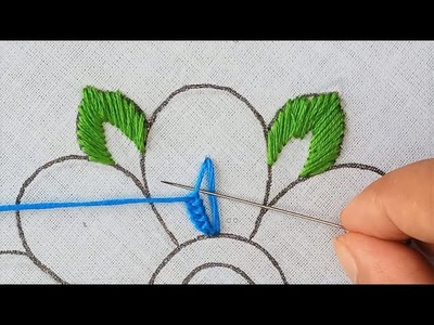 Hand Embroidery, Flower Embroidery Tutorial, Easy needle Work, Magic of  Thread Technique,ফুল সেলাই