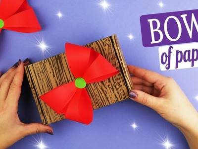 How to make a paper bow for a gift box [Paper craft]