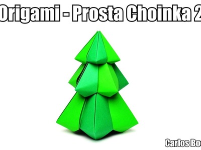 Origami - Prosta choinka 2