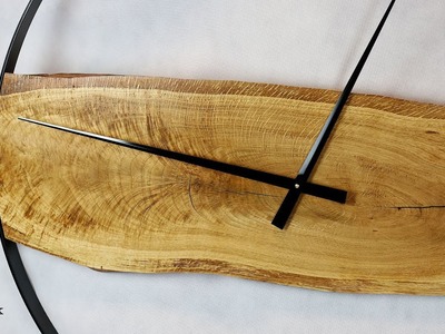 Making a wooden live edge clock – DIY. Zegar ścienny - połączenie drewna i metalu. Think Tree