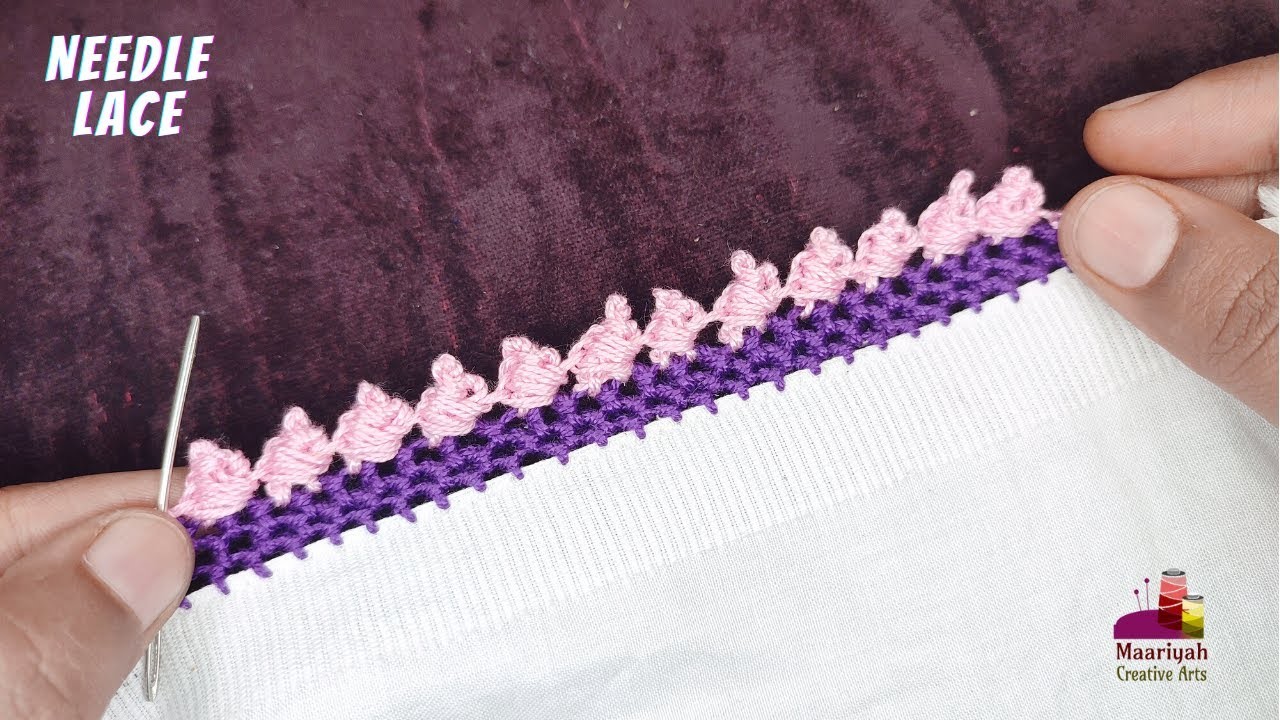 Needle Lace | Randa Embroidery | Beautiful | सुई धागे की लेस | Sui Dhage Ki Lace Banaye - 615