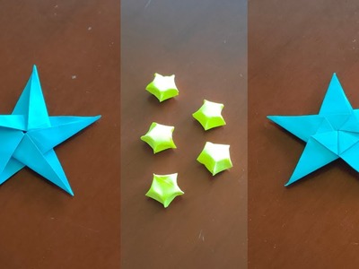 Origami Star | Lucky Star | 3D Paper Star | Lucky Paper Star | Paper Star | Christmas Star | DIY
