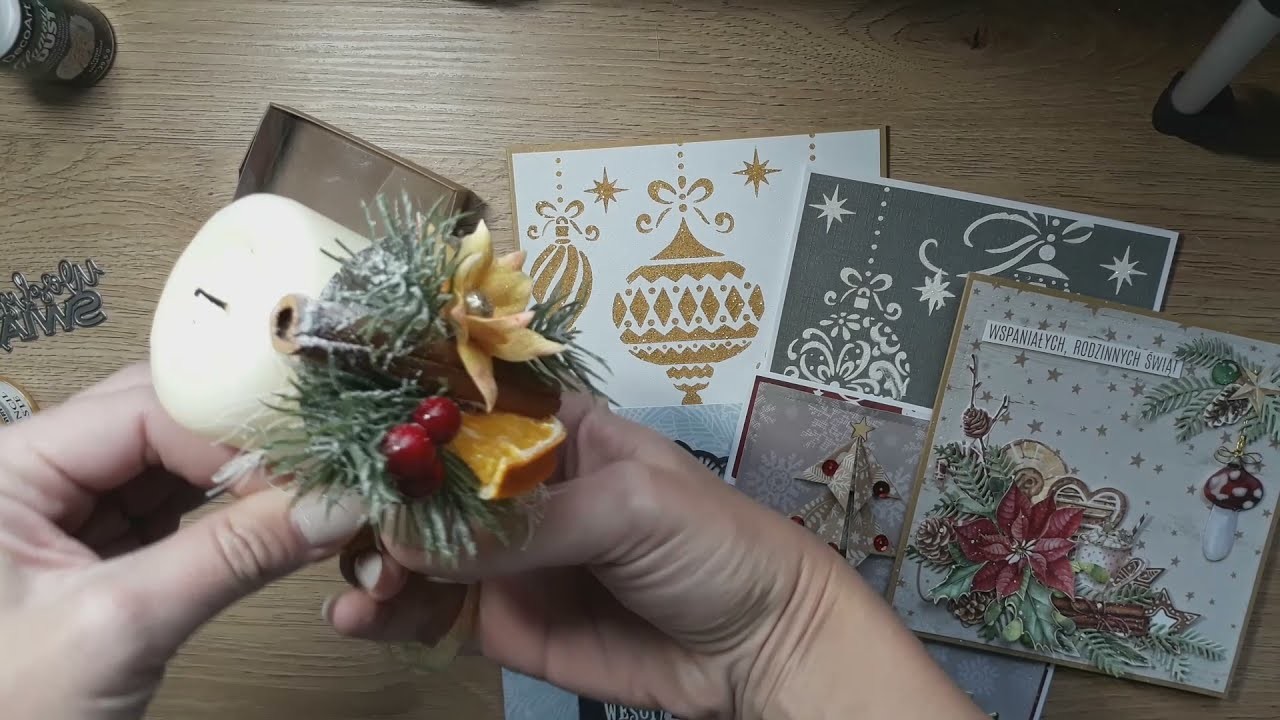 Szybkie kartki świąteczne Bożonarodzeniowe. Christmas cards DIY