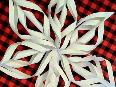 Easy 3D paper snowflake