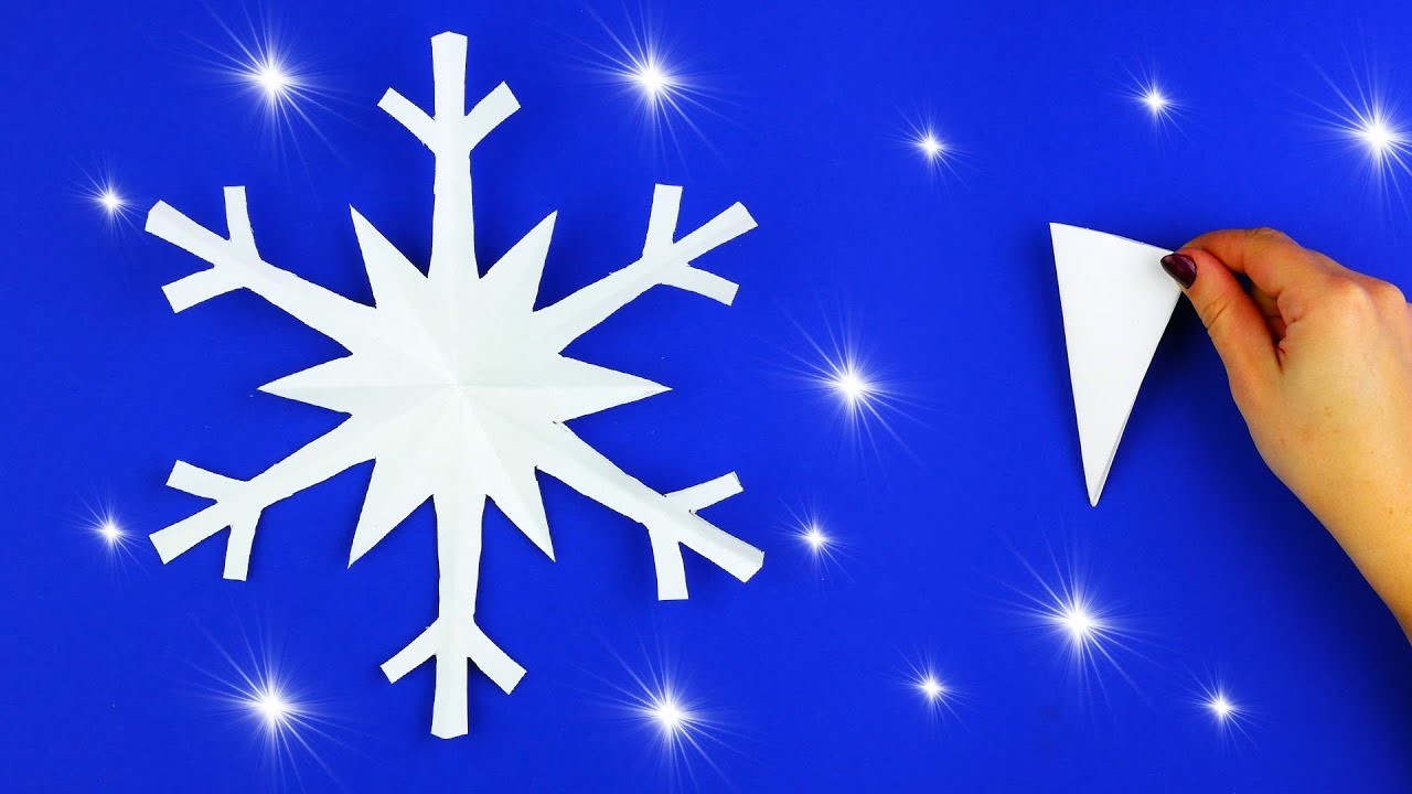 How to make a paper snowflake EASY [Paper cutting]