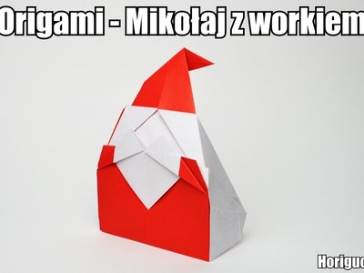 Origami - Mikołaj z workiem