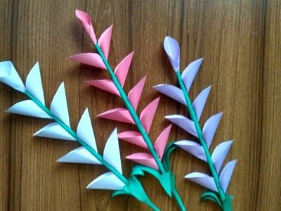Easy paper flower. Handmade paper flower.kagojer ful. কাগজের ফুল।