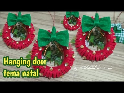 Hanging door tema natal || hiasan pintu natal