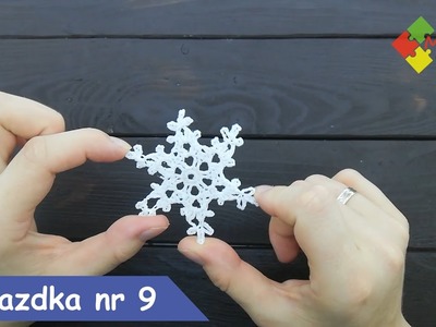 Szydełkowa gwiazdka nr 9. Crochet snowflake 9